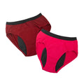 Medium Flow Period Panties Maroon & Dark Pink