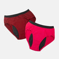 Medium Flow Period Panties Maroon & Dark Pink