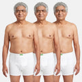 Men Wearing Incontinence Trunks Of White Color Pack Of 3