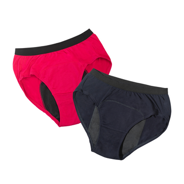 Modal Period Panty For Teens Dark Pink & Navy Blue