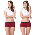 Modal Period Panty Boxer For Women Maroon Pack Of 2