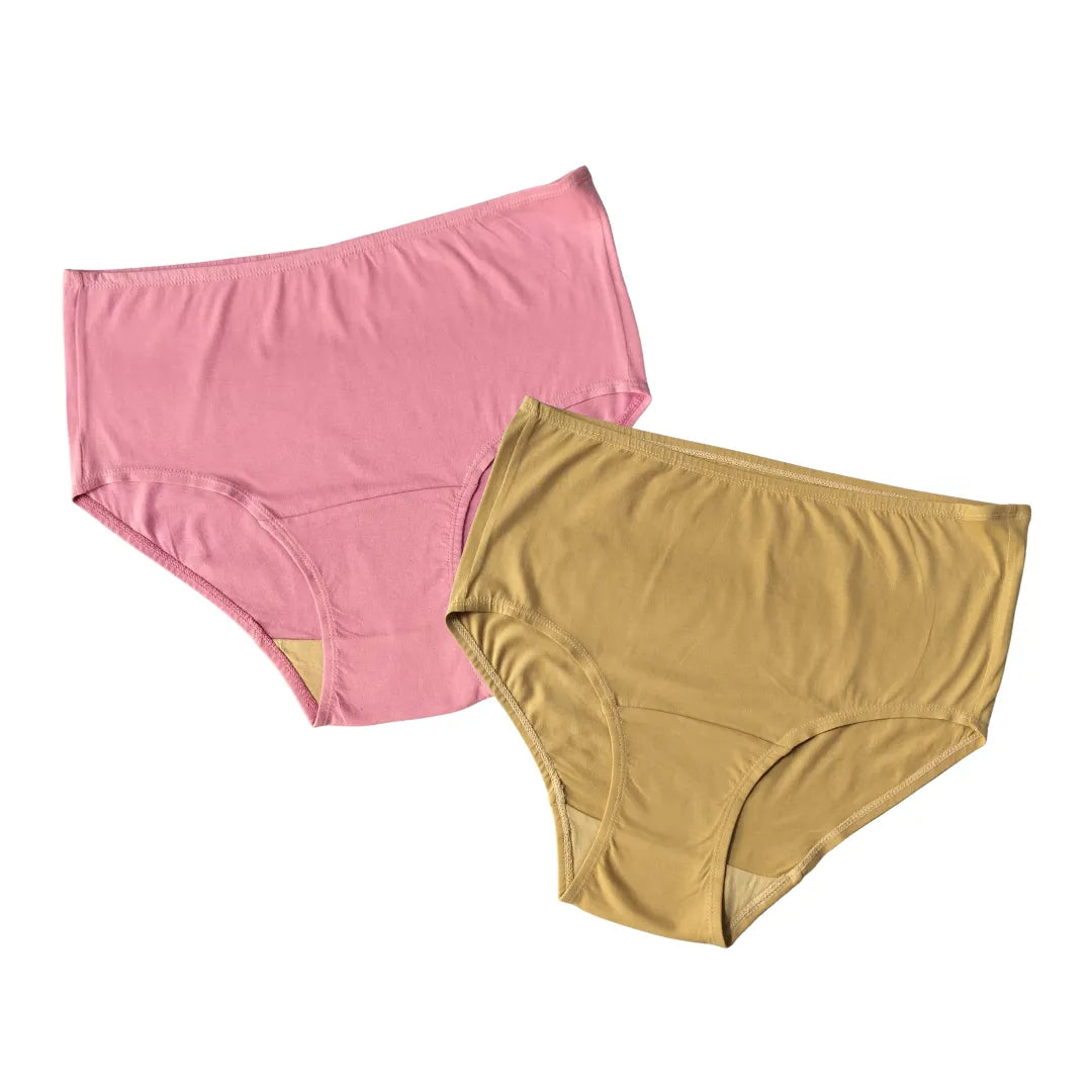 Most Hygienic Underwear For Seniors High Waist Light Pink & Skin