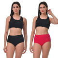 Most Hygienic Underwear For Women High Waist Dark Pink & Black