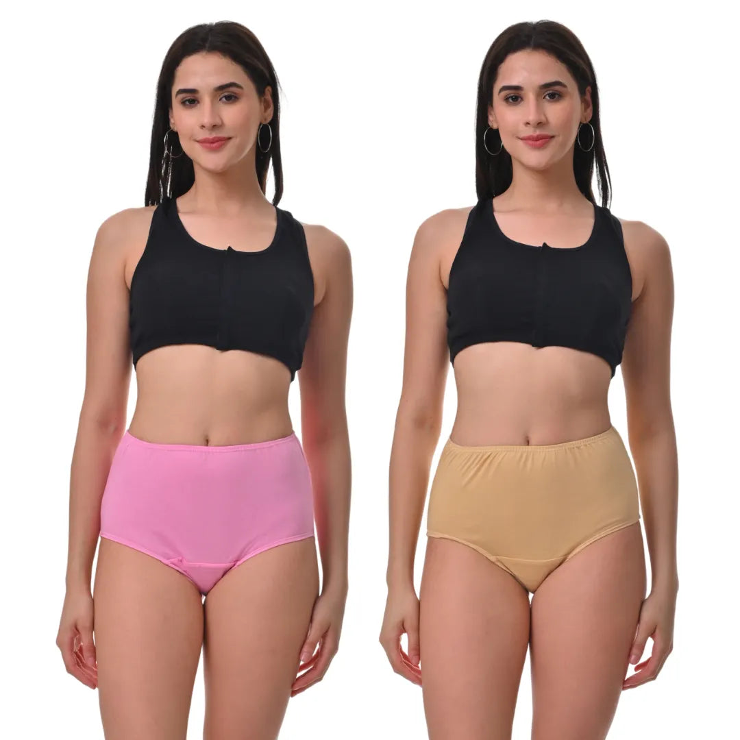 Most Hygienic Underwear For Women High Waist Light Pink & Skin