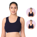 Adira Navy Blue Lounge Bra Pack 2