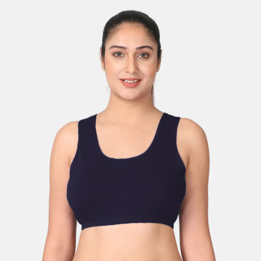 Navy Blue Sleep Bra / Lounge Bra