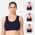 Navy Blue Sleep Bra / Lounge Bra Pack 3