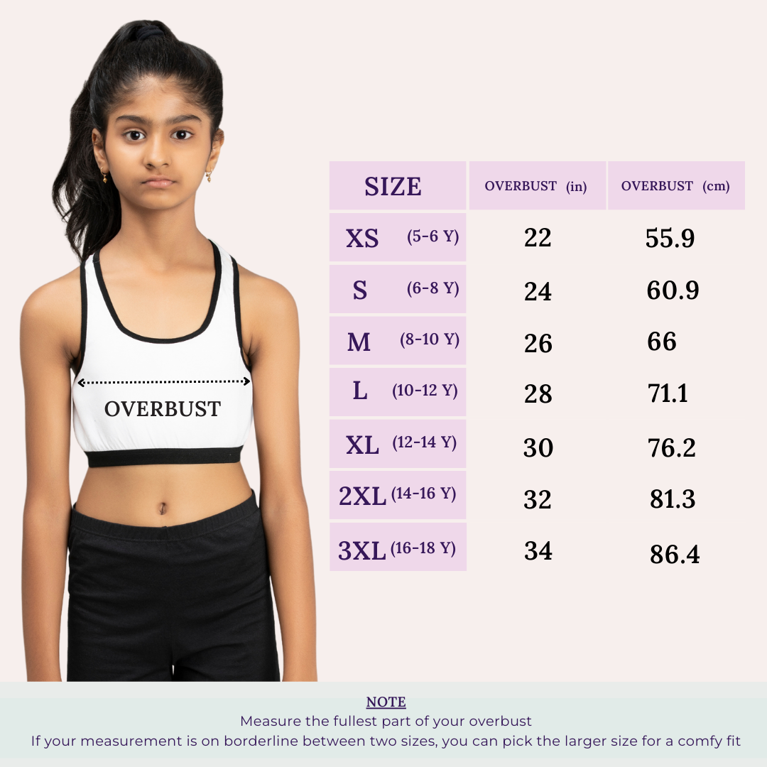 Girls Non Padded Pink Trendz Combo Sports Bra(Pack of 4) – Young Trendz
