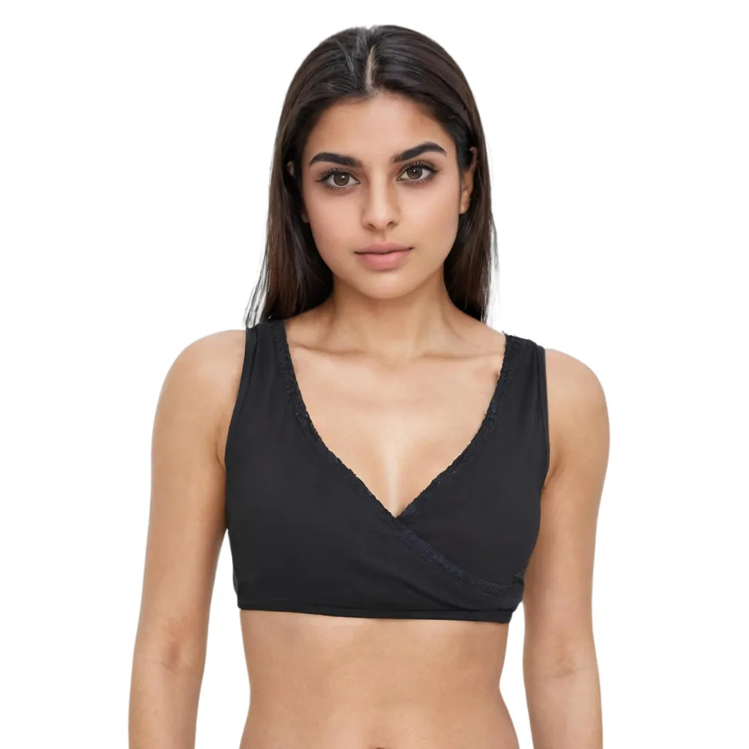 Non Padded Plunge Bra Black Pack Of 1