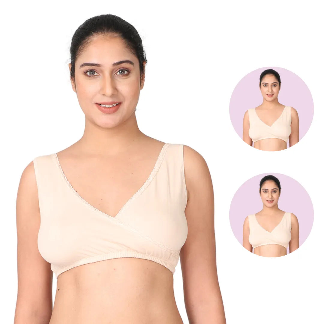 Nursing Sleep Bra Skin Pack Of 2