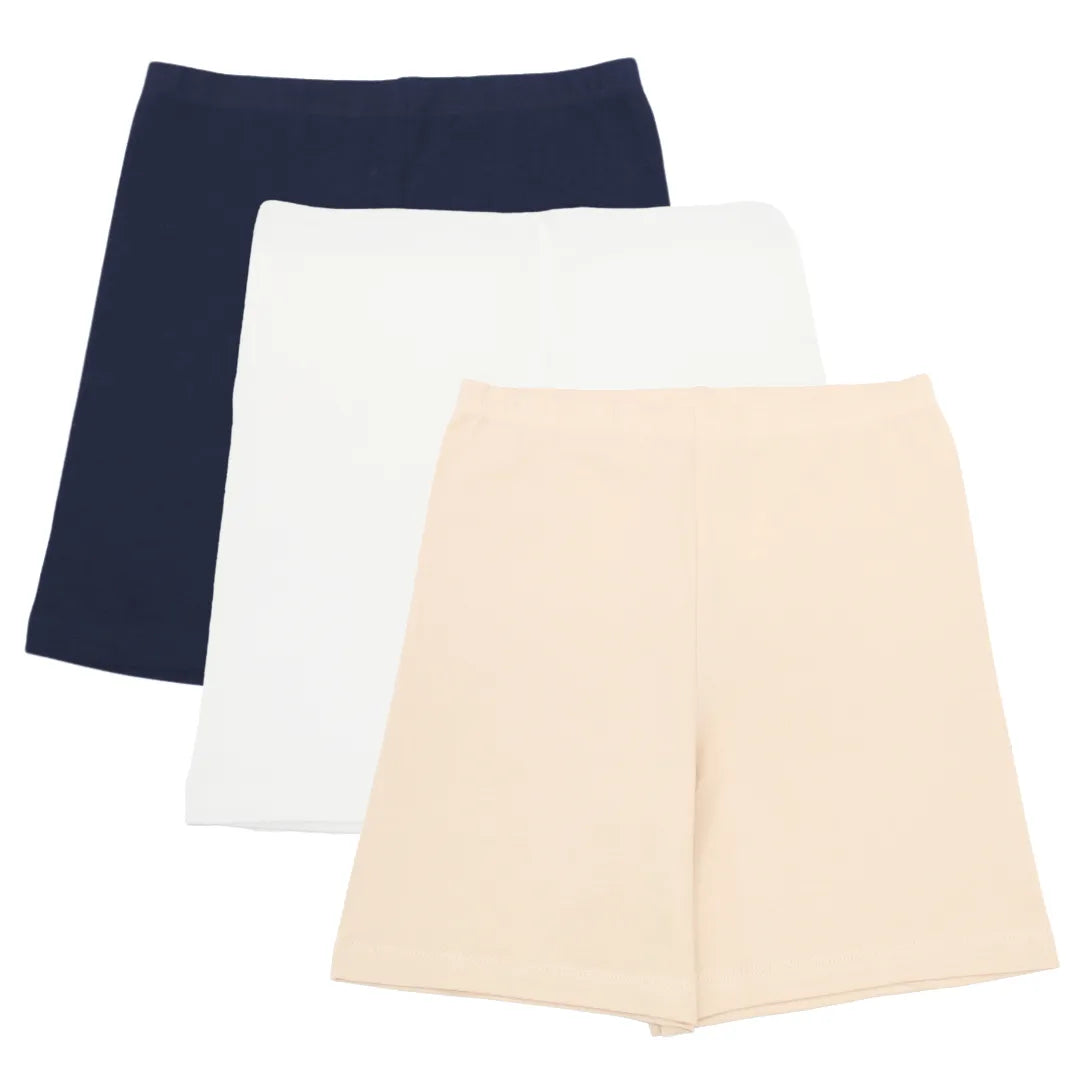 Older Ladies Undershorts Navy Blue, White & Skin