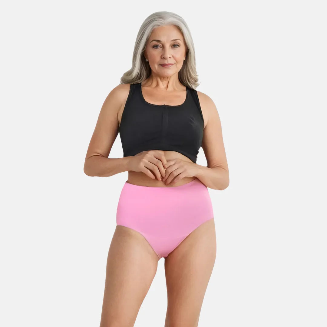 Older Women Cotton Briefs Light Pink