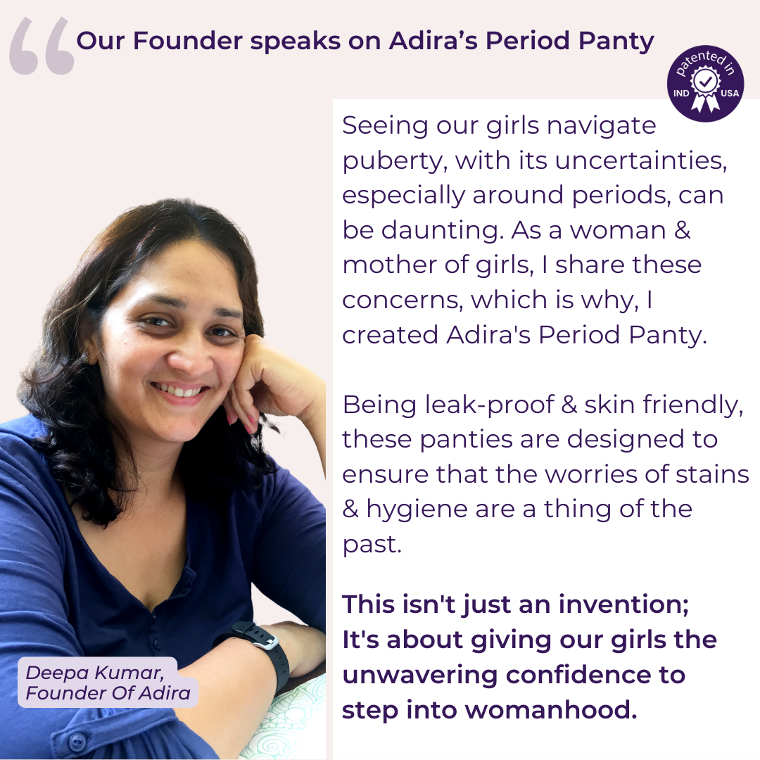 Our Founder speaks on Adira’s Period Panty