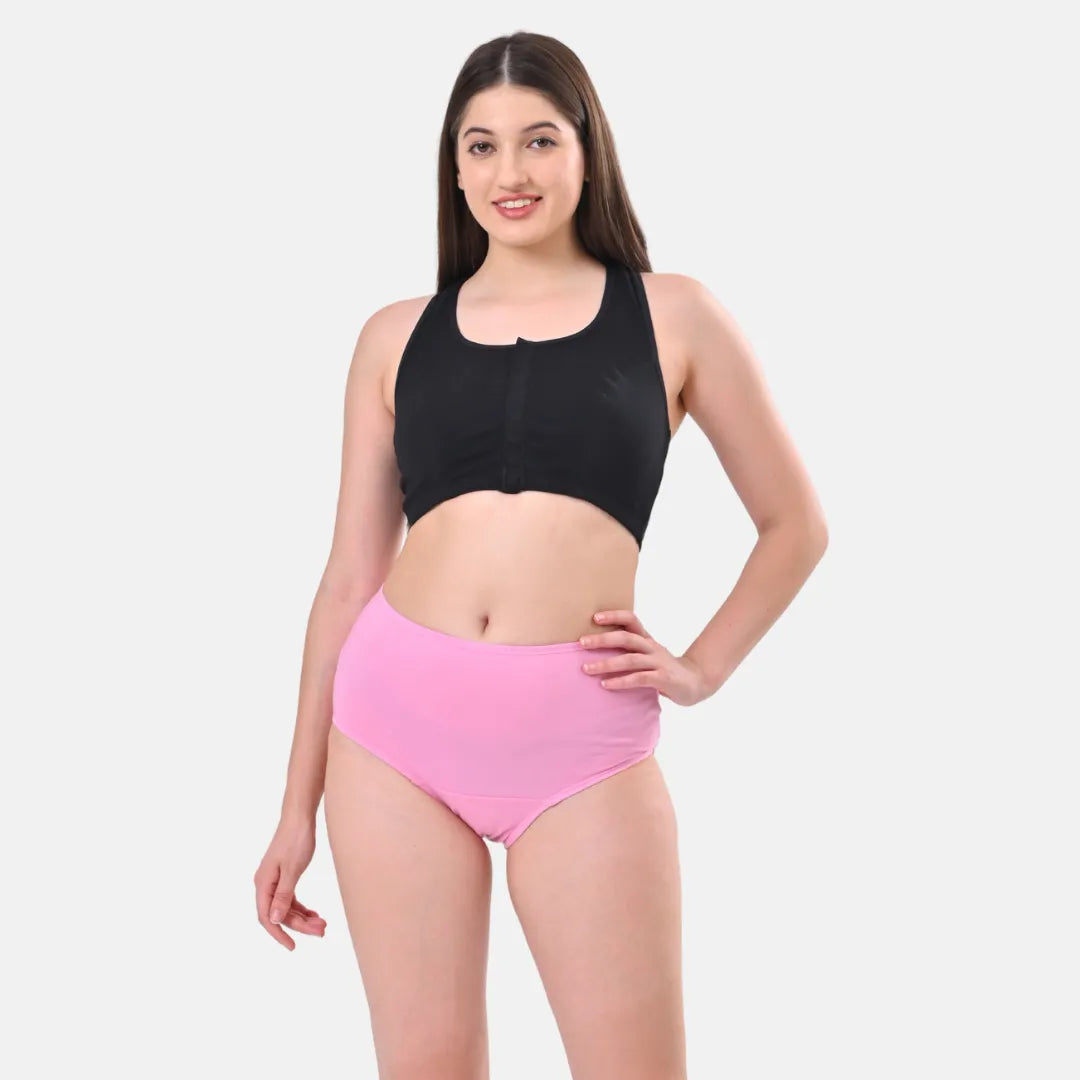  Panties For Women High Waist Light Pink 