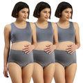 Panty During Pregnancy Steel Grey Pack Of 3