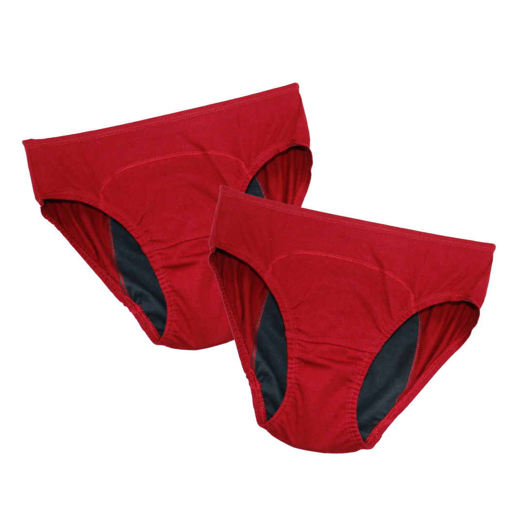 Period Panty For Teens Maroon Pack Of 2