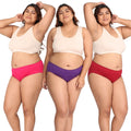 Period Panty Hipster For Women Dark Pink, Magenta & Maroon