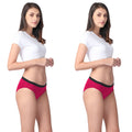 Period Panties For Medium Flow Dark Pink Pack Of 2