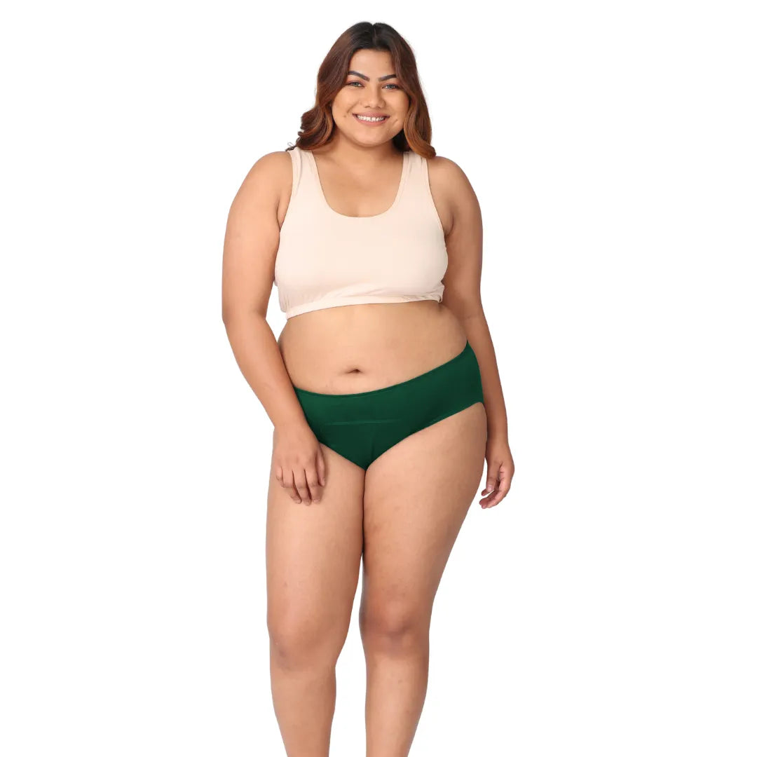 Period Panties For Medium Flow Green