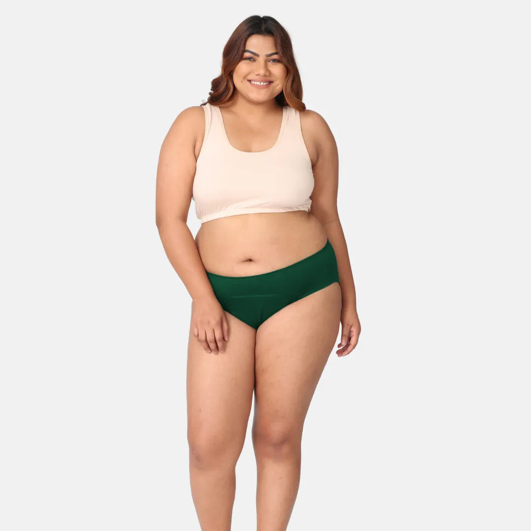 Period Panties For Medium Flow Green