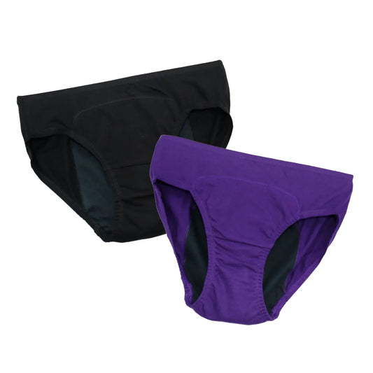 Teen Period Panties | For Stain Free Period | Hipster Fit | Use with Pad For Hygiene | Prevents Front & Back Stains | 2 Pack