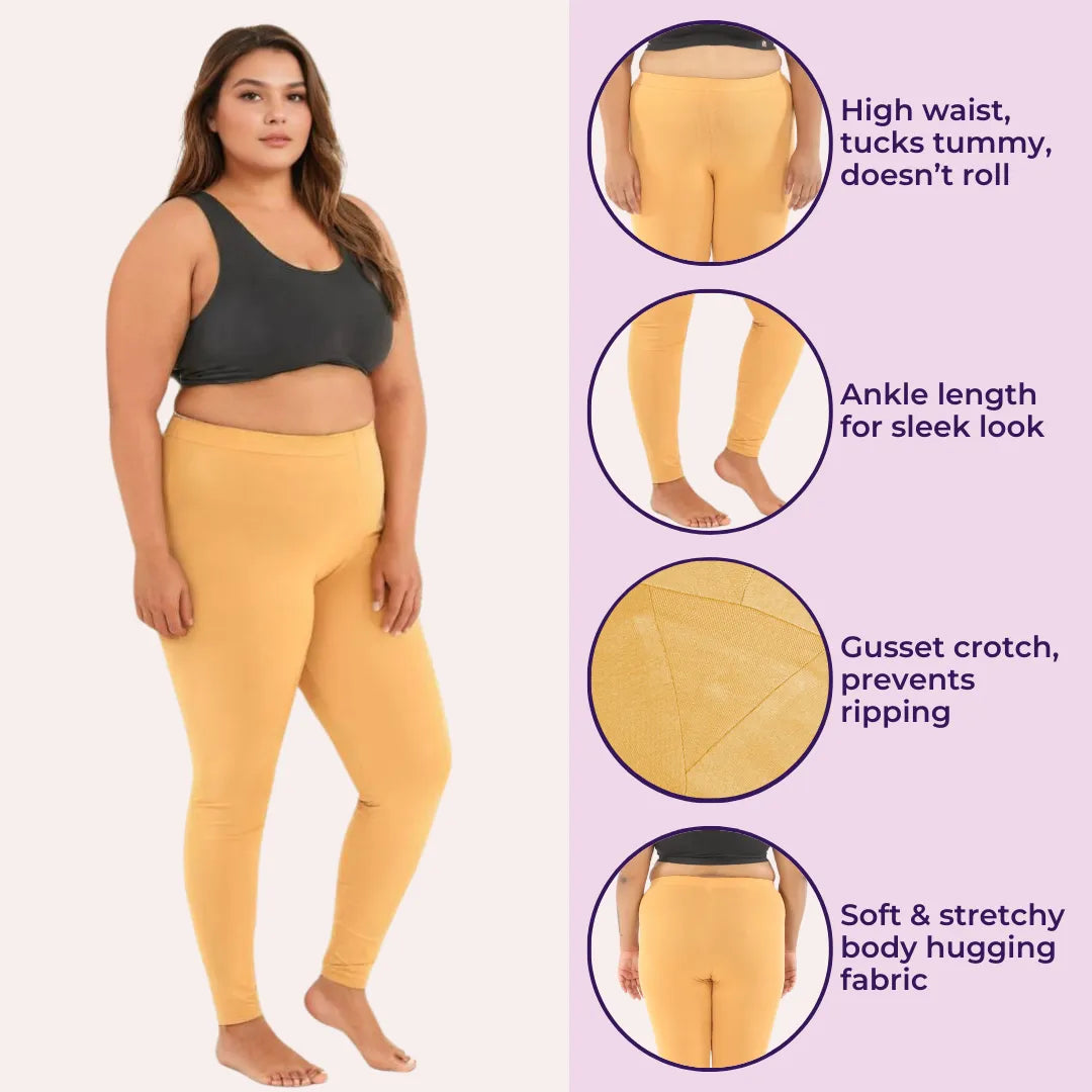 Best Plus Size Leggings _ Caramel