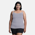 Plus Size Adjustable Strap Camisole Grey