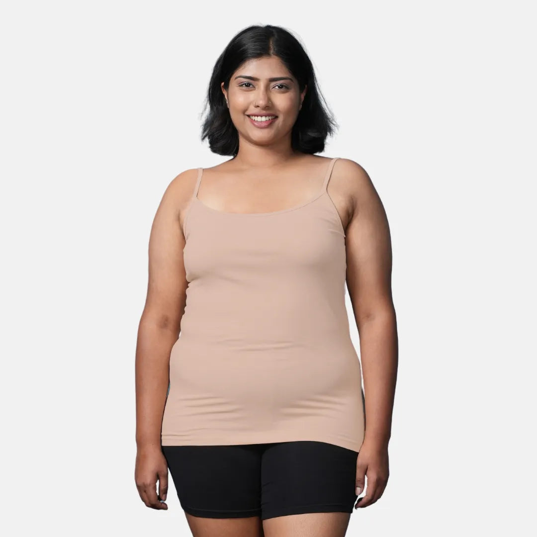 Plus Size Adjustable Strap Camisole Skin