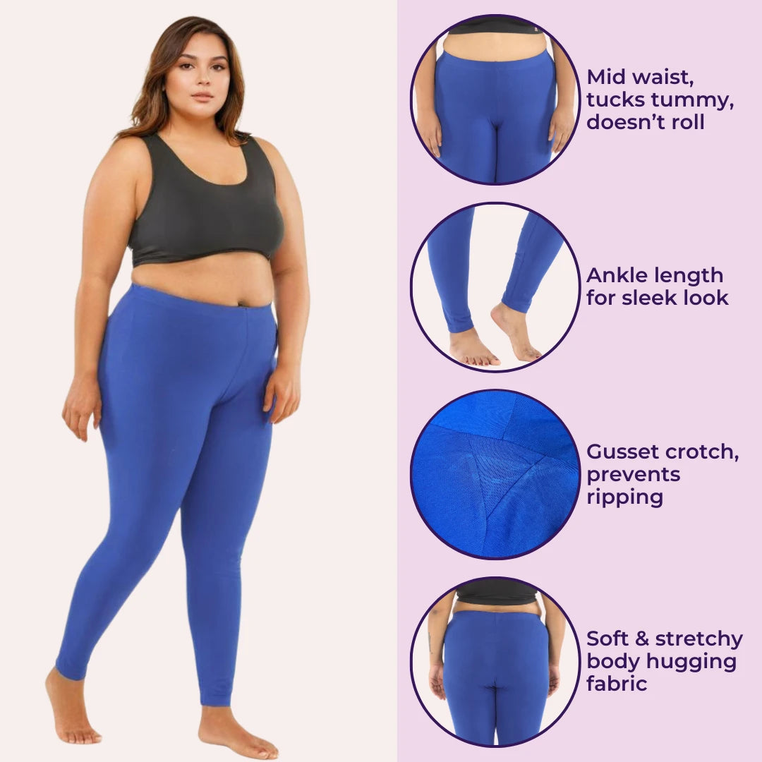 Best Plus Size Leggings _ Royal Blue