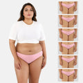 Plus Size Bikini Briefs _ Light Pink