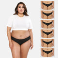 Plus Size Bikini Underwear - Black 