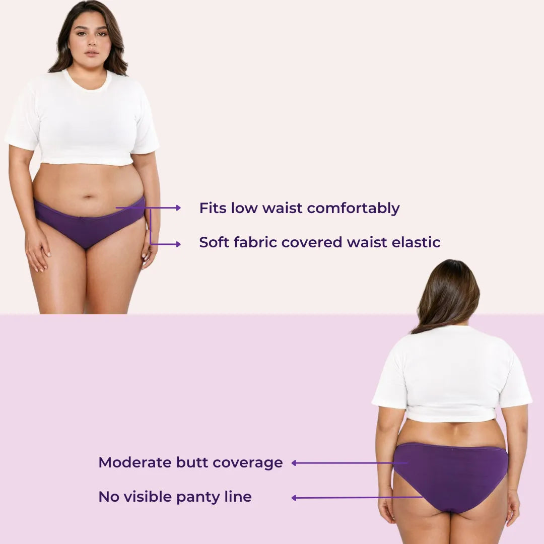 Plus Size Bikini Underwear _ Magenta