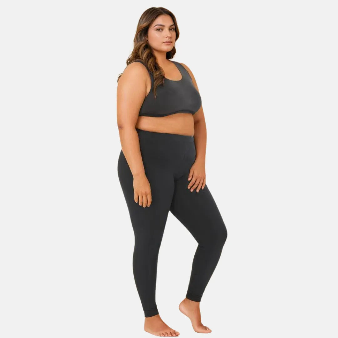 Plus Size Black Leggings _ Black