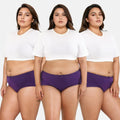 Plus Size Cotton Hipster Underwear - Magenta