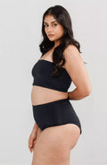 Plus Size High Waist Shapewear Side Image Black