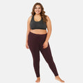 Plus Size Leggings - Brown