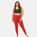 Plus Size Leggings - Red