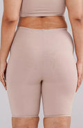 Plus Size Shaping Shorts High Waist Back Image Skin