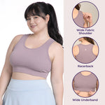 Plus Size Sports Bra With Features