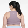 Plus Size Sports Bra With Racerback Lavender