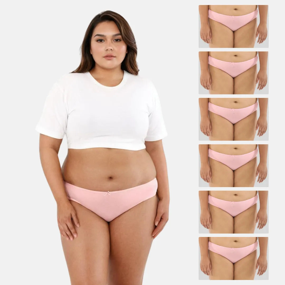 Plus Size Women'S Bikini Underwear - Peach