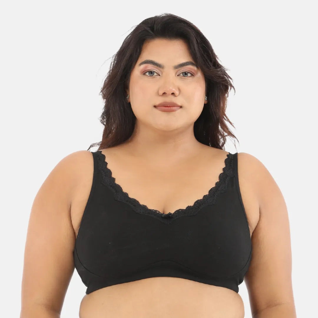 Plus size bra for regular use - Black