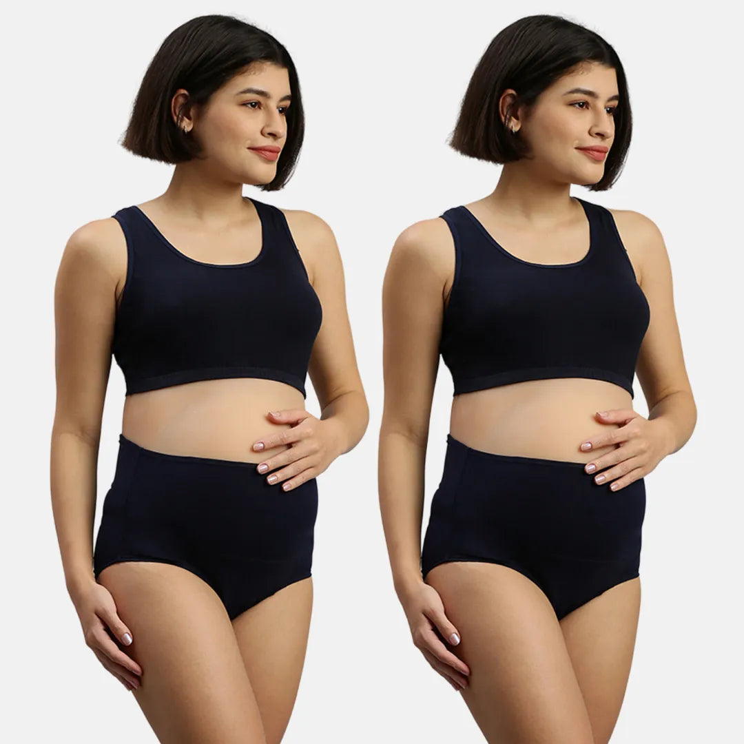 Post Pregnancy Panty Navy Blue & Navy Blue