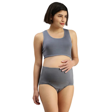 Postpartum Underwear Steel Grey