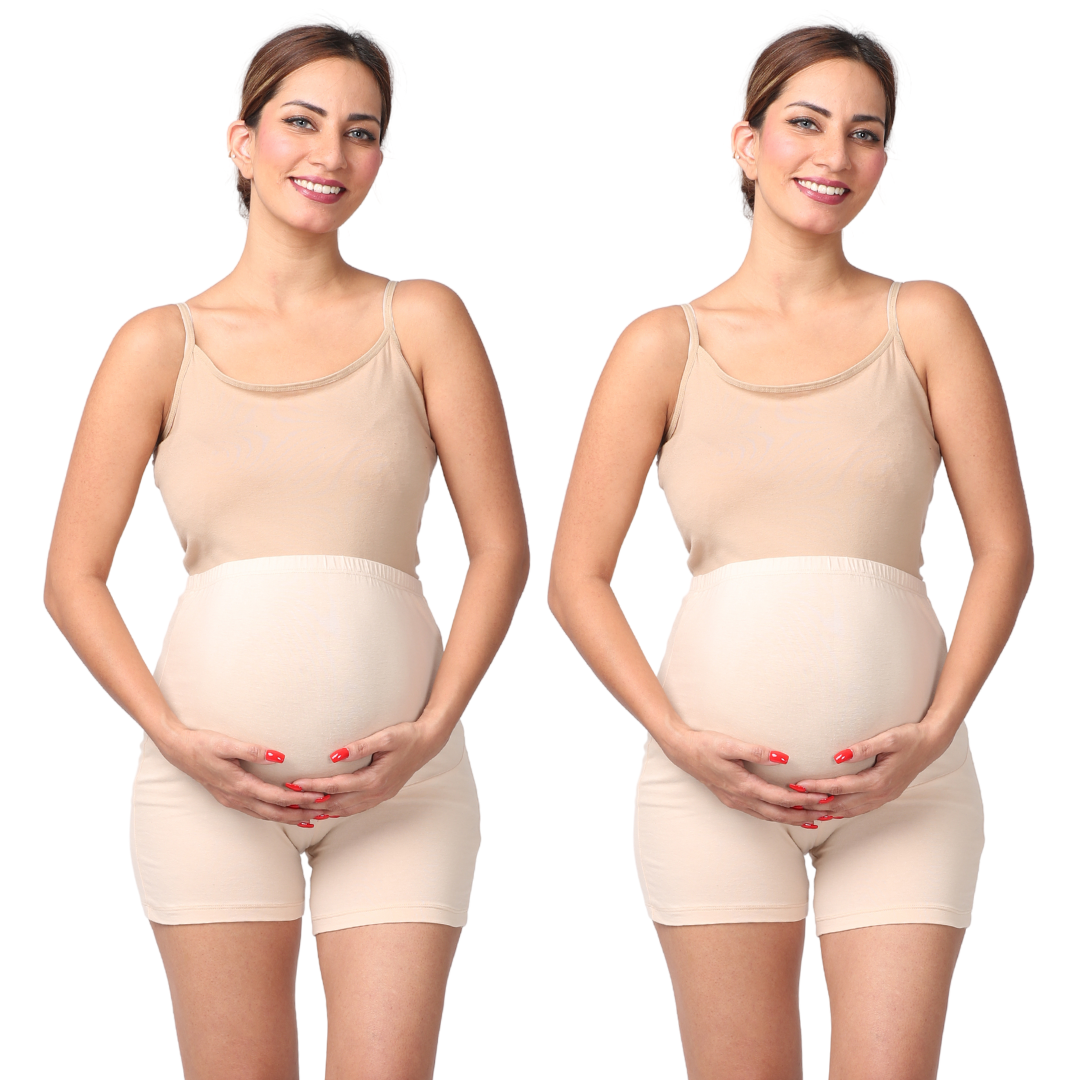 Pregnancy Shorts For Women Skin Pack Of 2