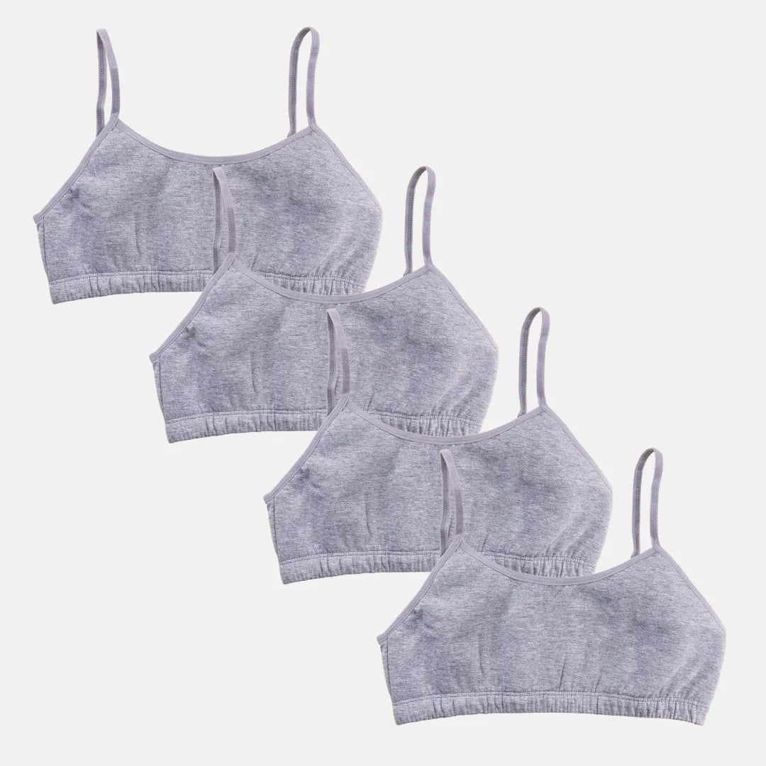 Puberty Training Bra Grey Pack Of 4