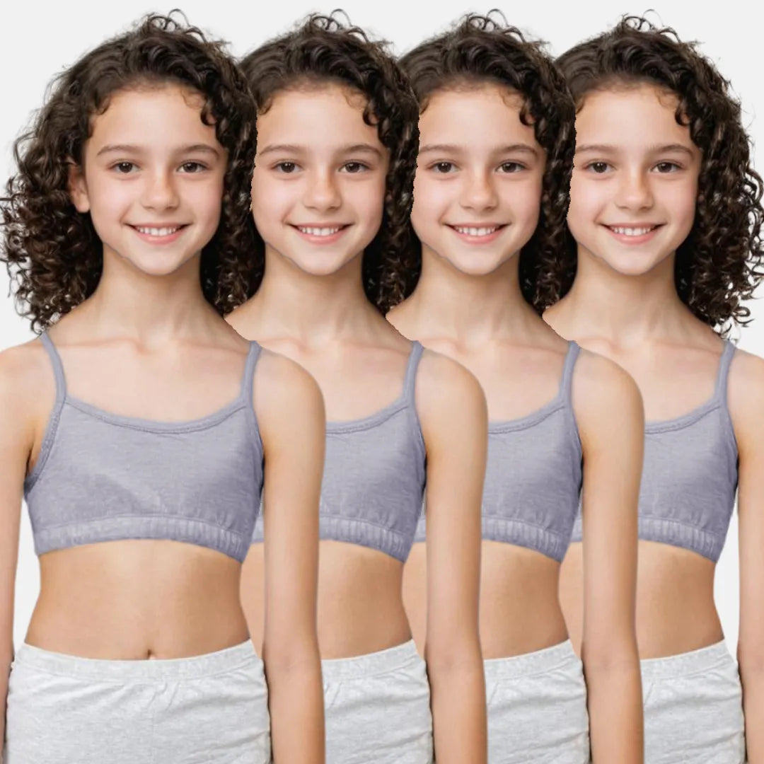 Puberty Training Bra Grey Pack Of 4