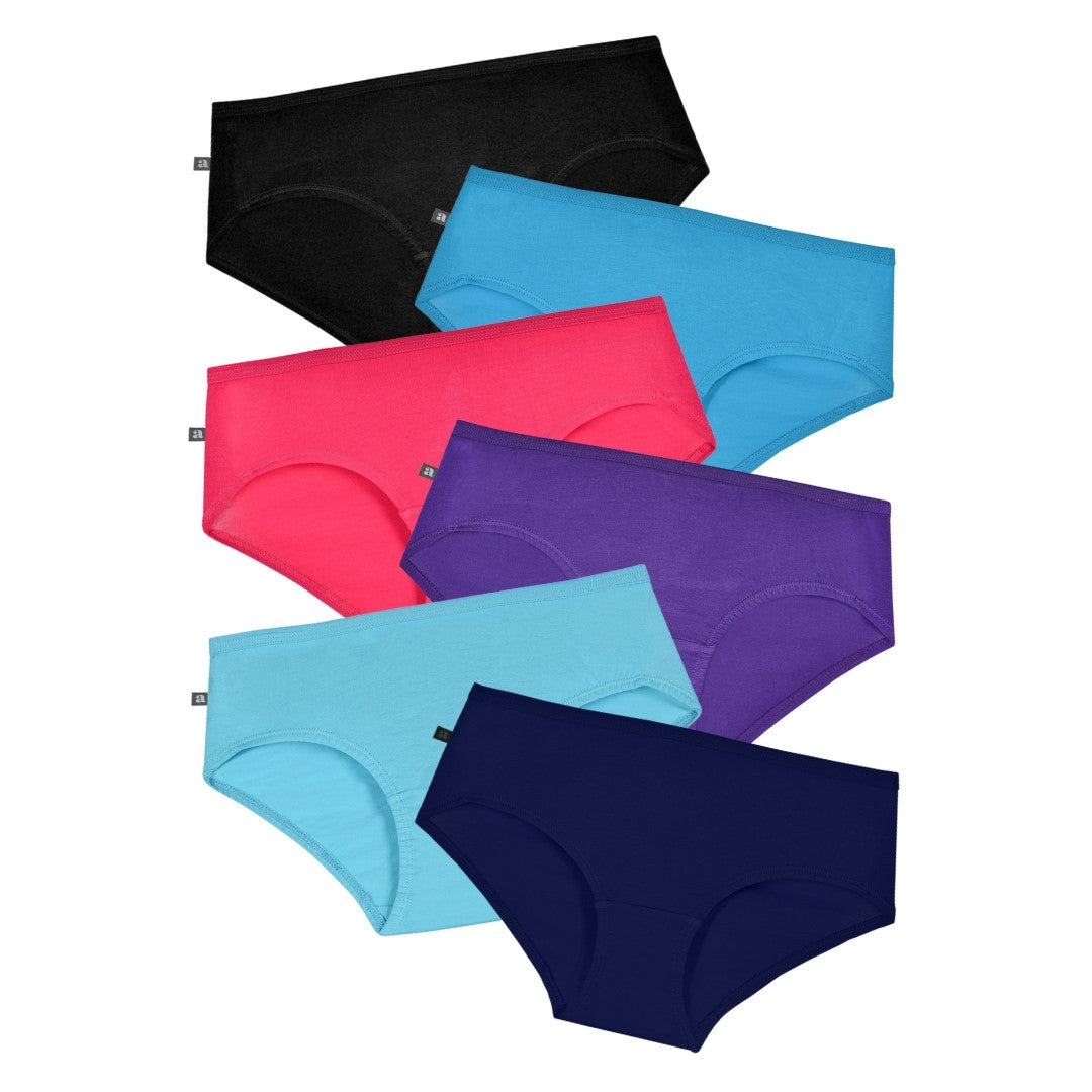 Pure Cotton Panties Multi Color Pack Of 6