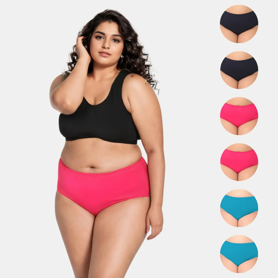 Pure Cotton Panties Multi Color Pack Of 6