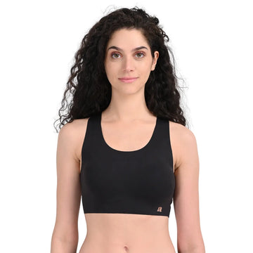 Racerback Sports Bra Black Pack Of 1